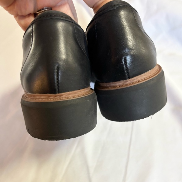 Clarks Black Leather women’s chunky Loafers size 9 - Picture 4 of 6